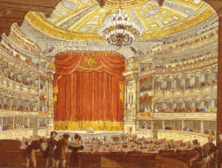 Hoftheater (erste Semperoper) eröffnet 1841
