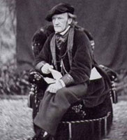 Richard Wagner in Tribschen (1867, Photo von Jules Bonnet)